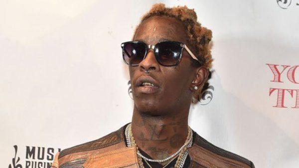 Lettering Tattoo Young Thug Front Neck