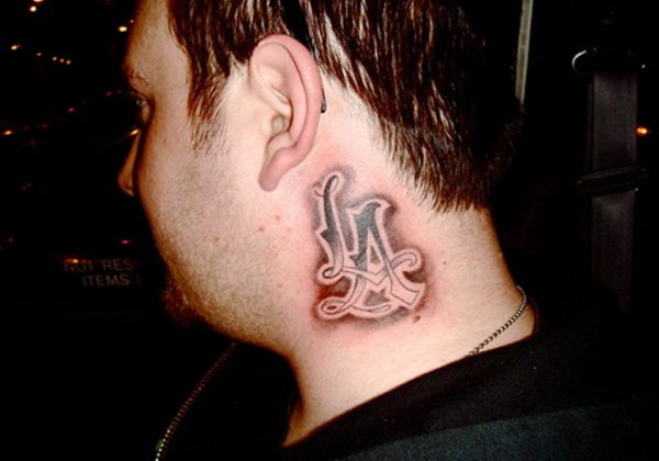 Los Angeles Neck Tattoo