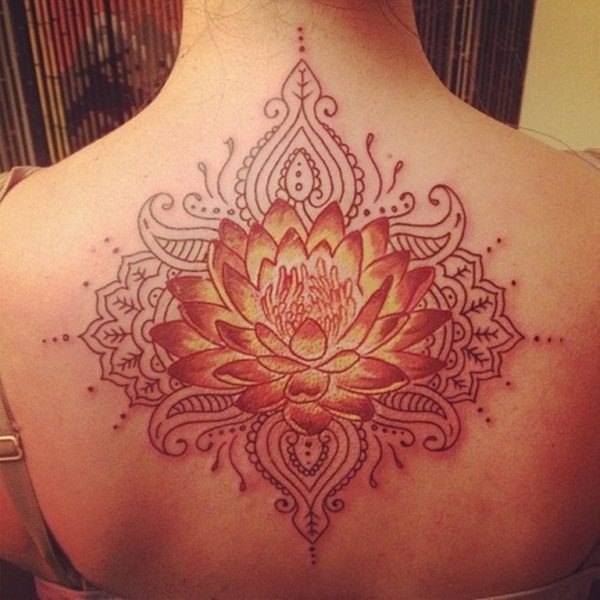 Lotus Flower Neck Tattoo