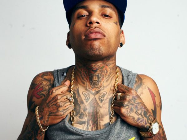 Love Tattoo On Wiz Khalifa Neck