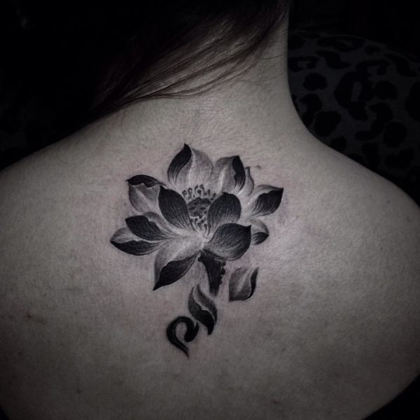 Lovely Black Neck Tattoo