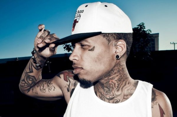 Lovely Kid Ink Tattoo On Neck