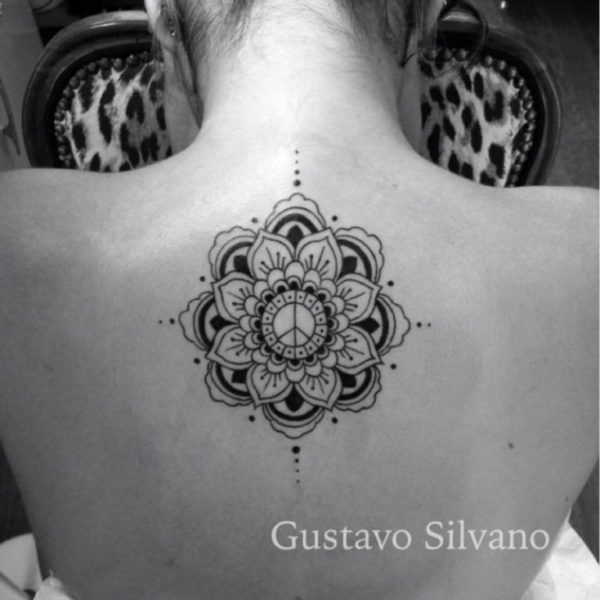 Mandala Tattoo Design On Neck