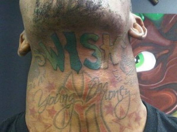 Money Tattoo On Neck