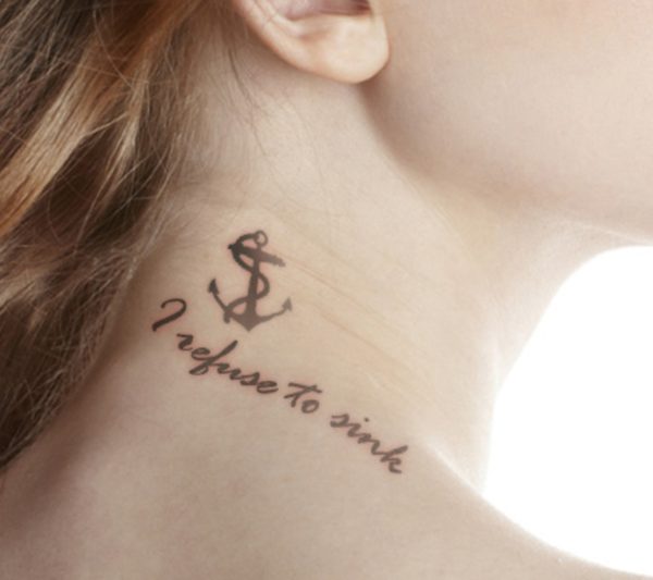 Motivational Anchor Tattoo