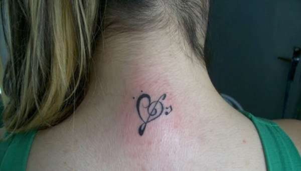 Music Heart Love Tattoo