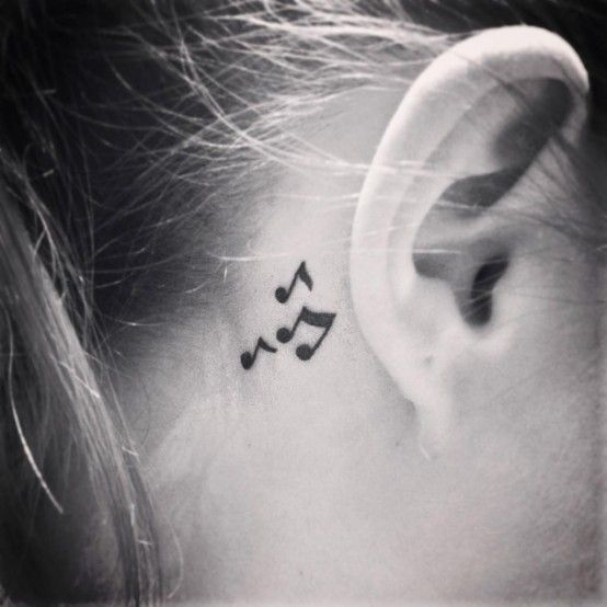 39 Stunning Behind Ear Neck Tattoos