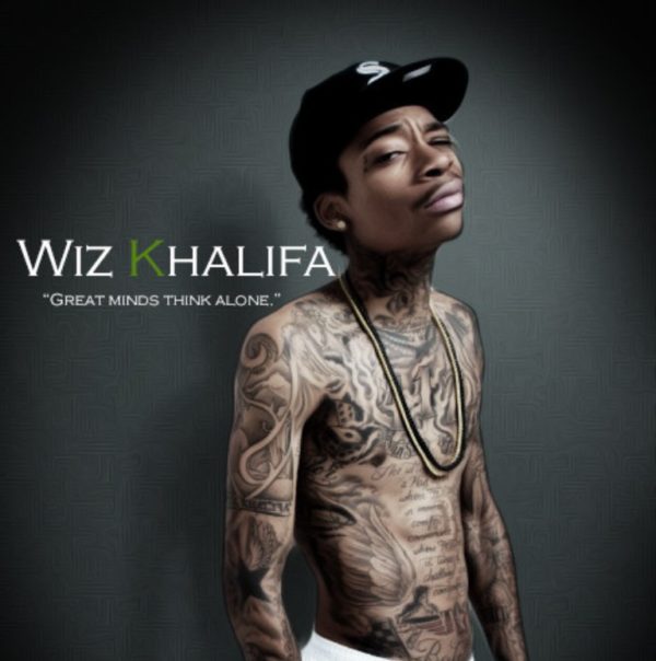 New Design Tattoo On Wiz Khalifa Neck