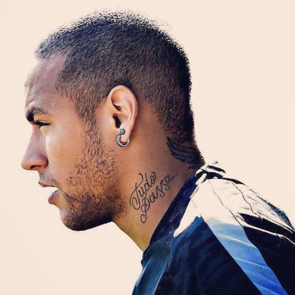 Neymar Jr Judo Passa Neck Tattoo