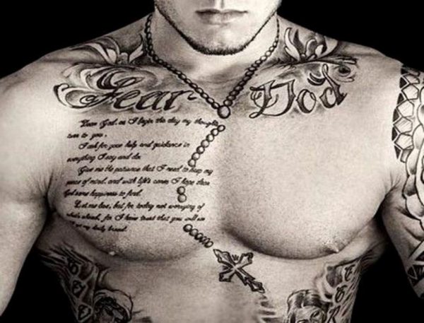 Nice Chain Tattoo On Neck