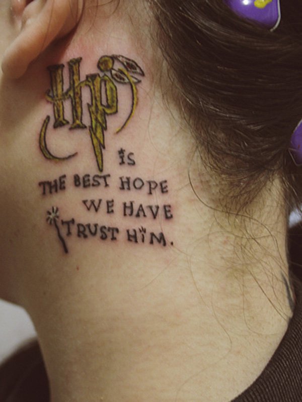 Nice Christian Tattoo On Neck