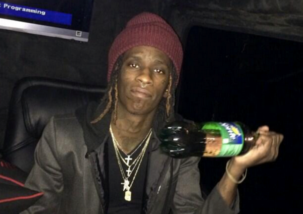 Nice Design Tattoo On Young Thug Neck