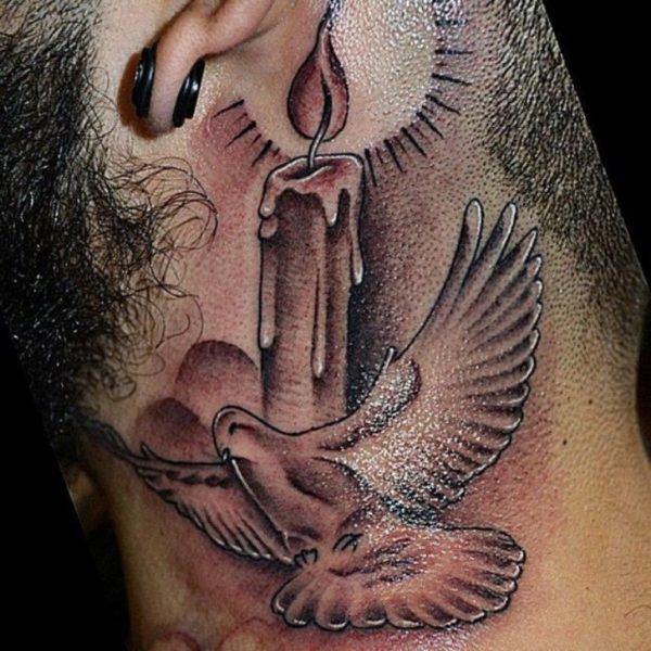 Nice Religious Bird Tattoo