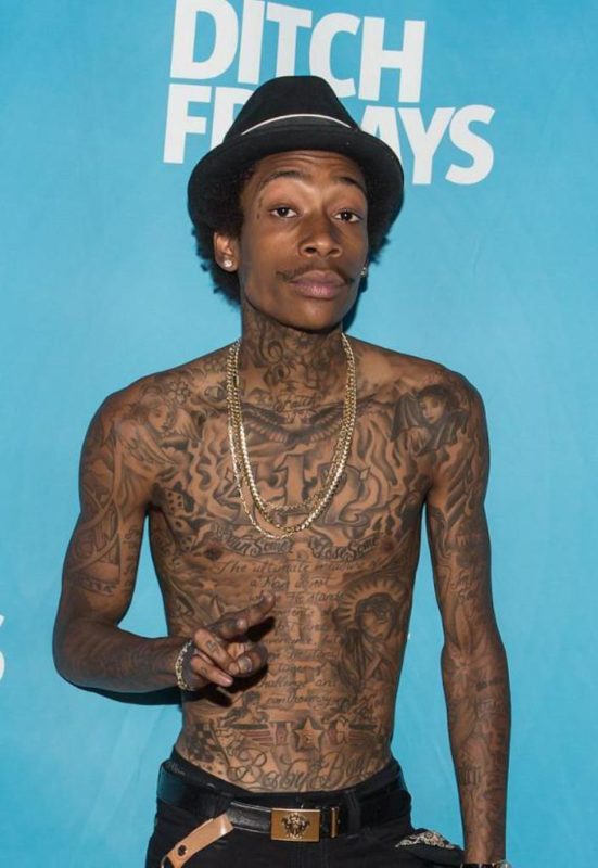 Nice Tattoo Khalifa On Neck