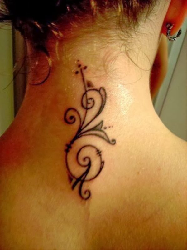 Nice Tattoo On Neck