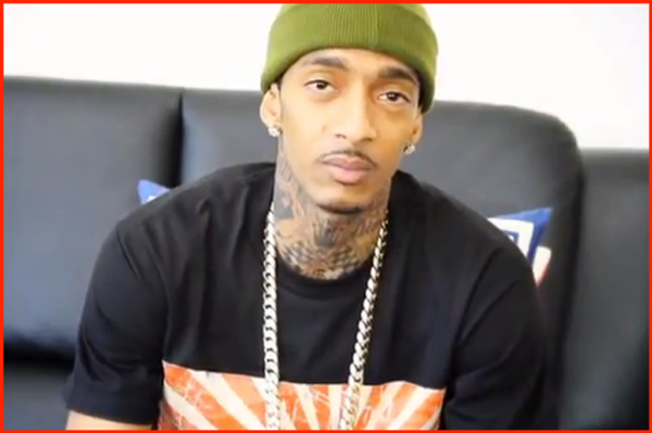 Nipsey Hussle Adorable Neck Tattoo