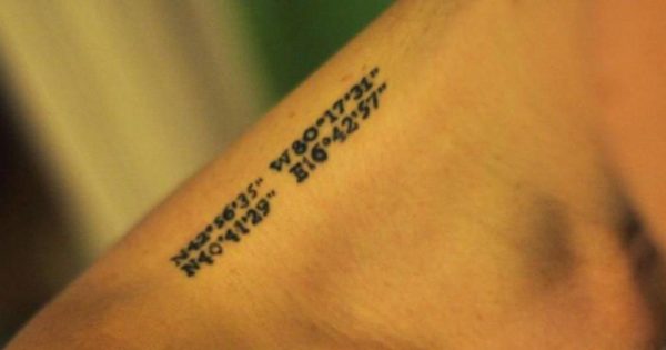 Numeric Neck Tattoo