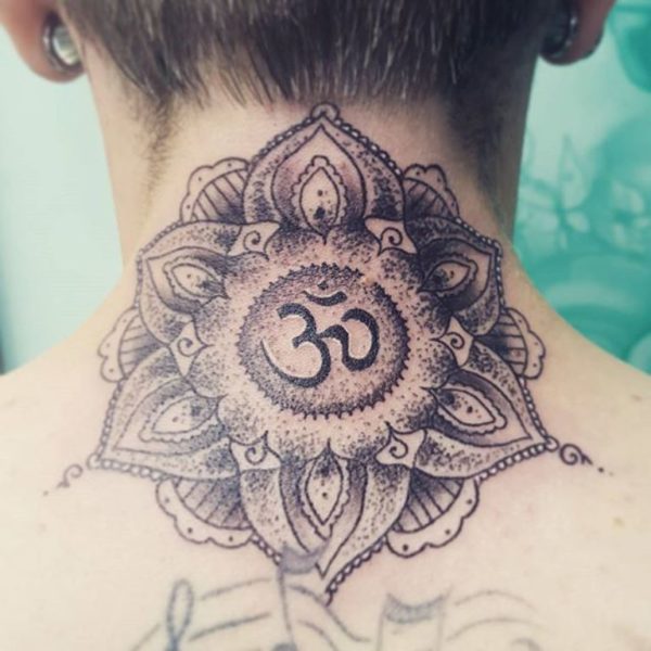 Om Tattoo In  Mandala