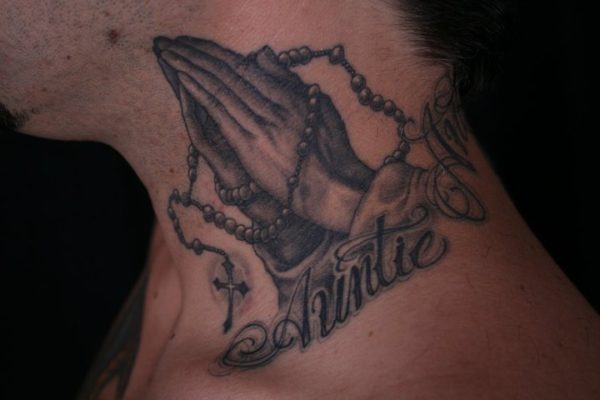 Praying Hands Religious Tattoo