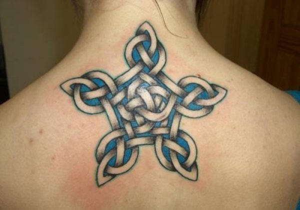 Pretty Celtic Tattoo On Neck
