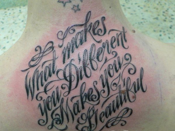 Pretty Lettering Tattoo