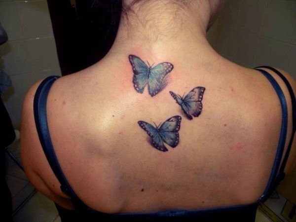 Realistic Butterflies Tattoo Design 