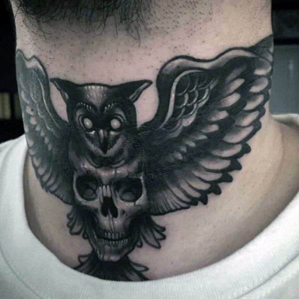 Realistic Owl Tattoo