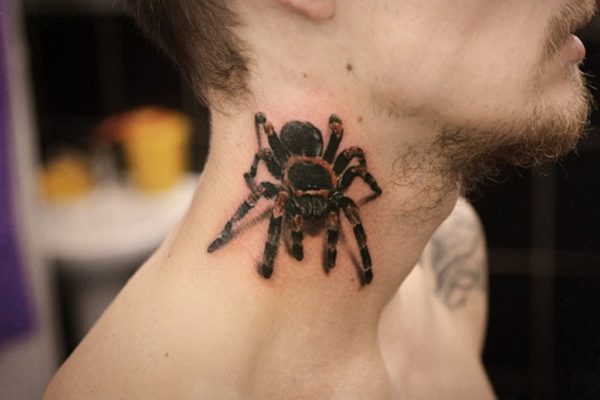Realistic Spider Tattoo Design