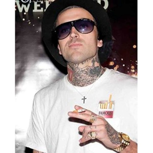 Realistic Tattoo On Yelawolf Neck