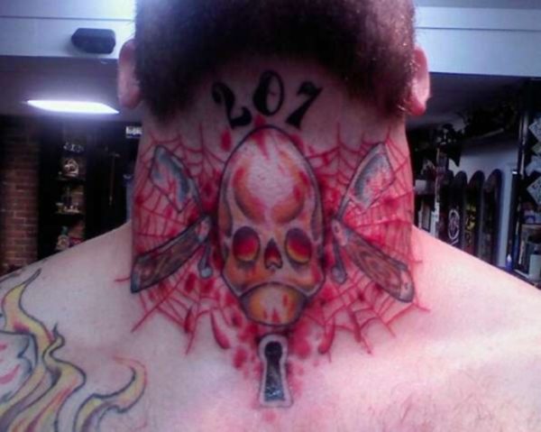 Red Skull Tattoo For Men
