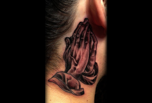 Religious Praying Hands Tattoo Design