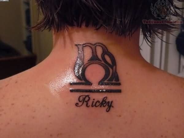 Ricky Name Letter Tattoo