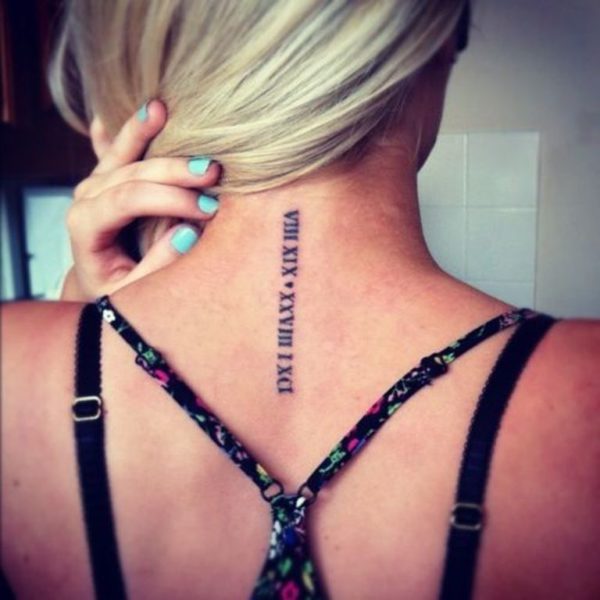 Roman Numeral Tattoo Design