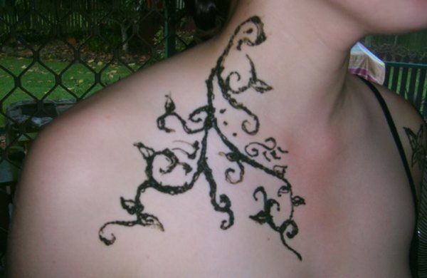 Simple Henna Abstract Tattoo