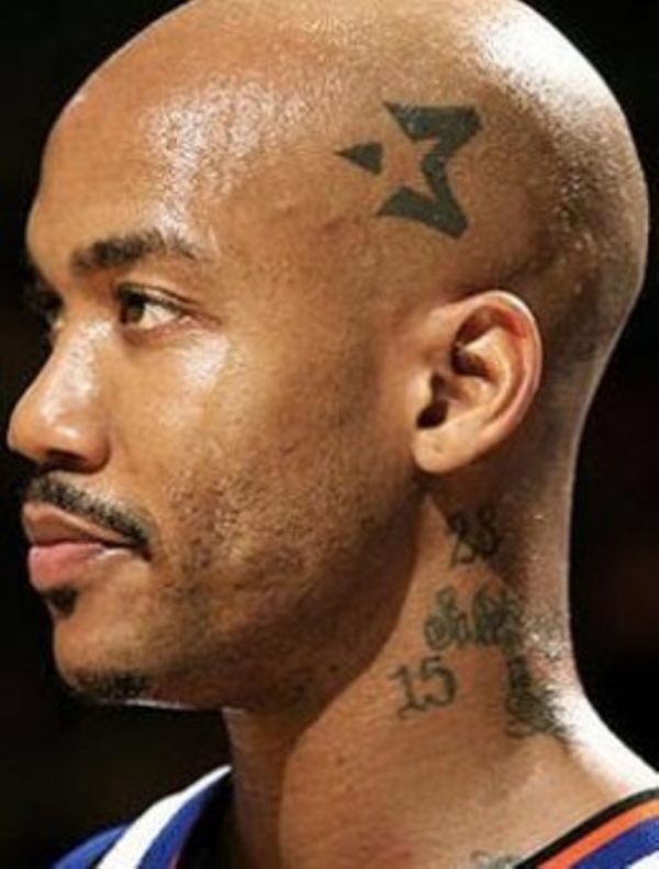 Simple Jr Smith Neck Tattoo