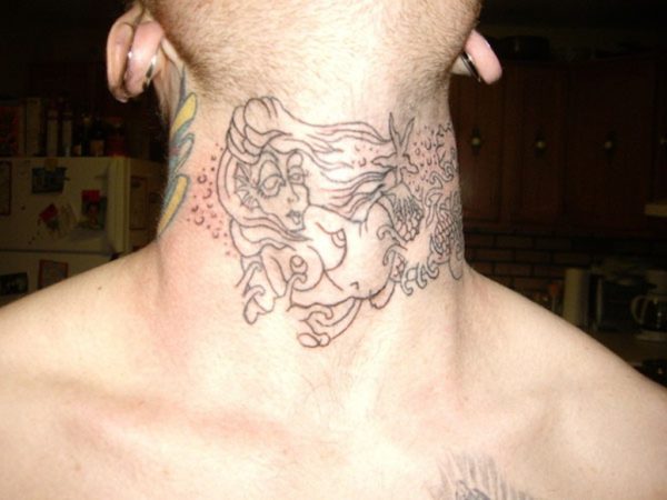 Simple Lady Tattoo For Men