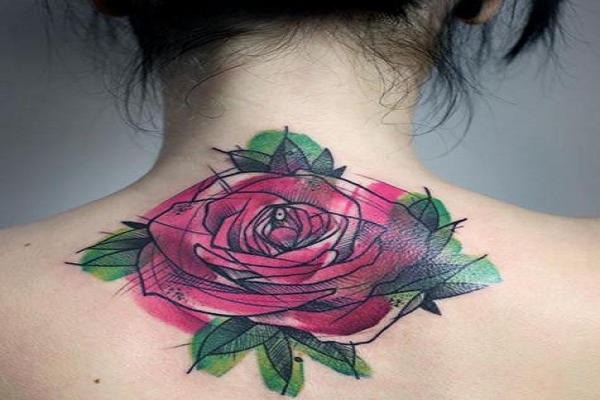 Sketchy Rose Tattoo