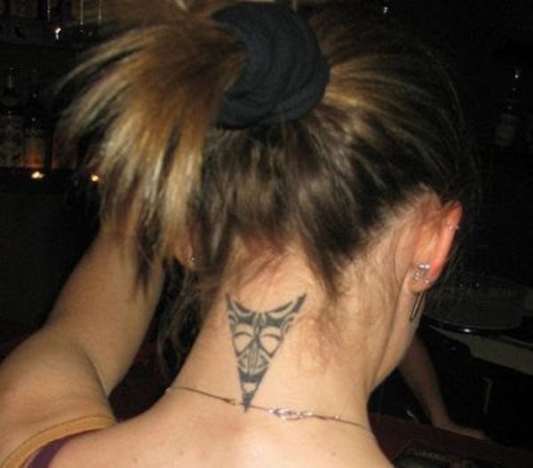 Tribal Tattoo Designs On Neck