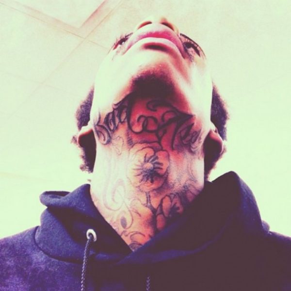 Stunning Kirko Bangz Tattoo On Neck