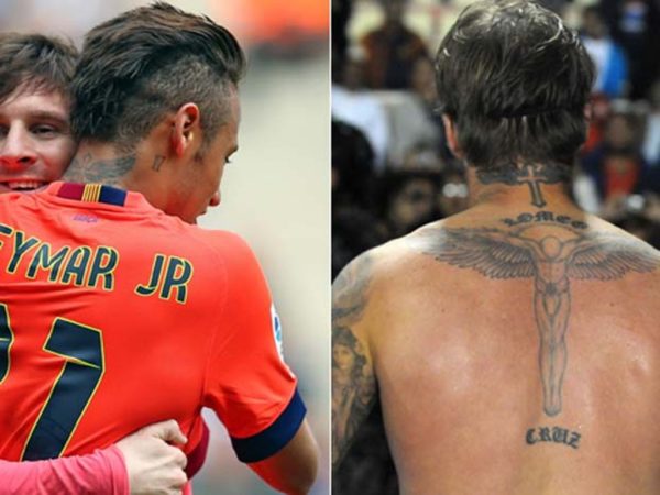 Stunning Neymar Jr Neck Tattoo