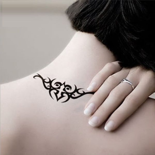 Stunning Vine Neck Tattoo
