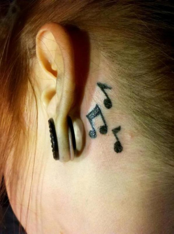 Stylish Music Tattoo