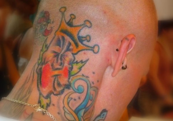 Sweet Colored Crown Tattoo