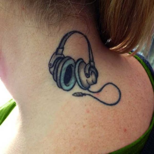 Sweet Music Headset Tattoo