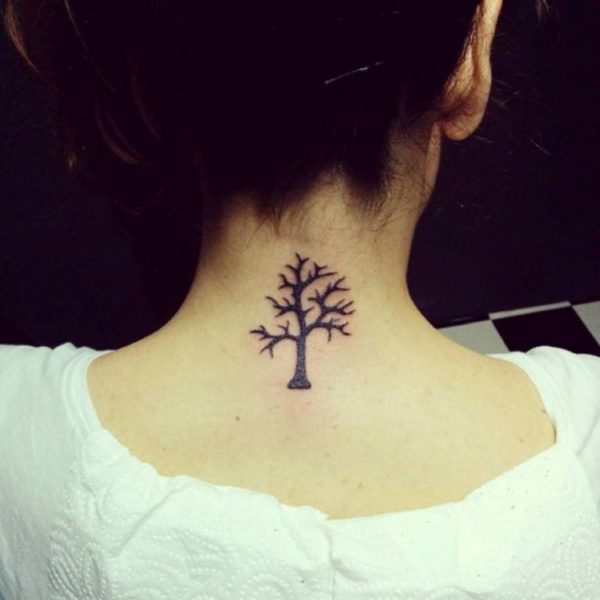 Sweet Tree Neck Tattoo