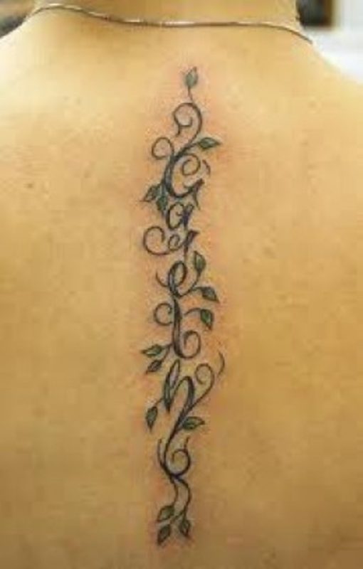 Sweet Vine Neck Tattoo Design