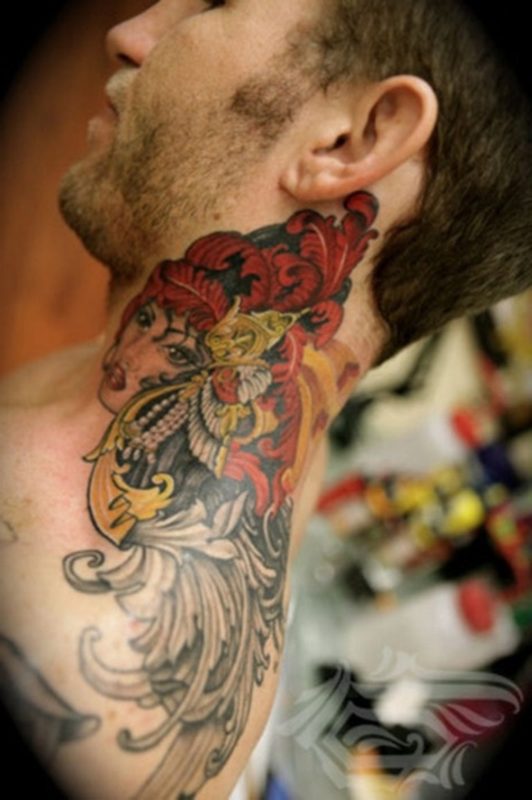 Traditional Lady Tattoo For Men