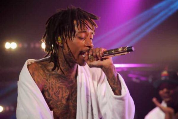 Trendy Tattoo Design On Wiz Khalifa Neck