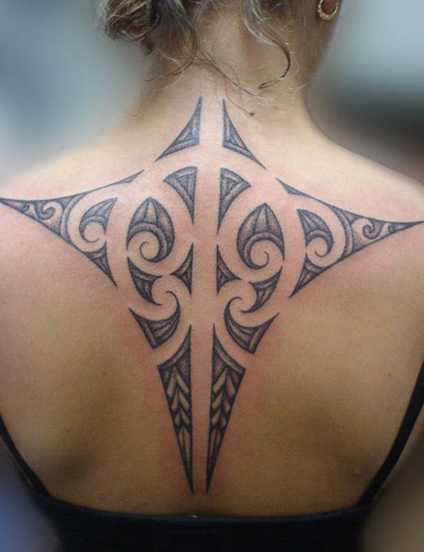 Tribal Hawaiian Neck Tattoo