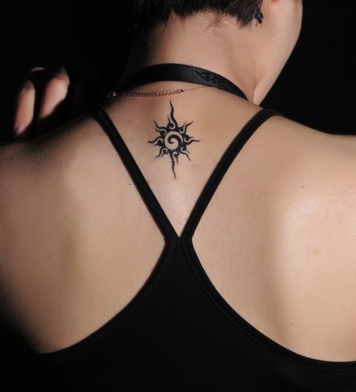 Tribal Sun Tattoo For Women